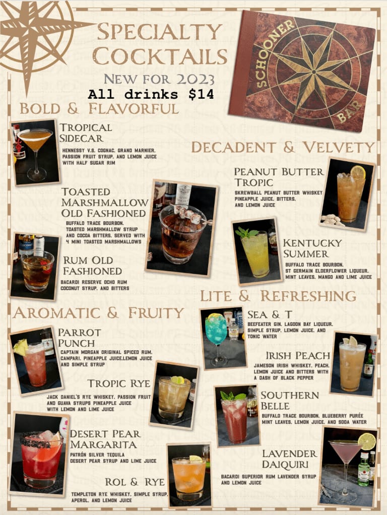 Schooners Bar menu 
Royal Caribbean drink prices 2025
Royal Caribbean bar prices
Royal Caribbean drink menu 2025
Royal Caribbean bar menus