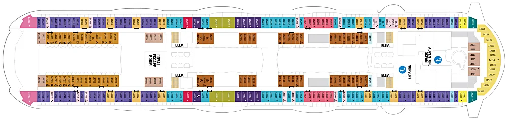 Oasis of the Seas Deck Plans 14