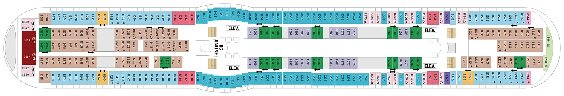 Explorer of the Seas Deck Plans