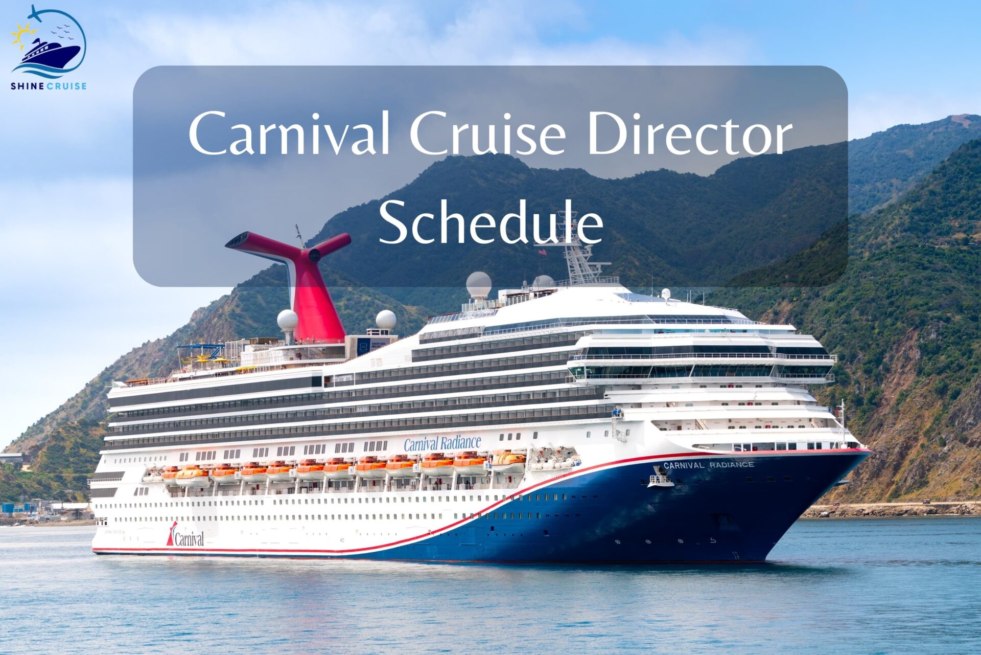 carnival cruise cruise director schedule