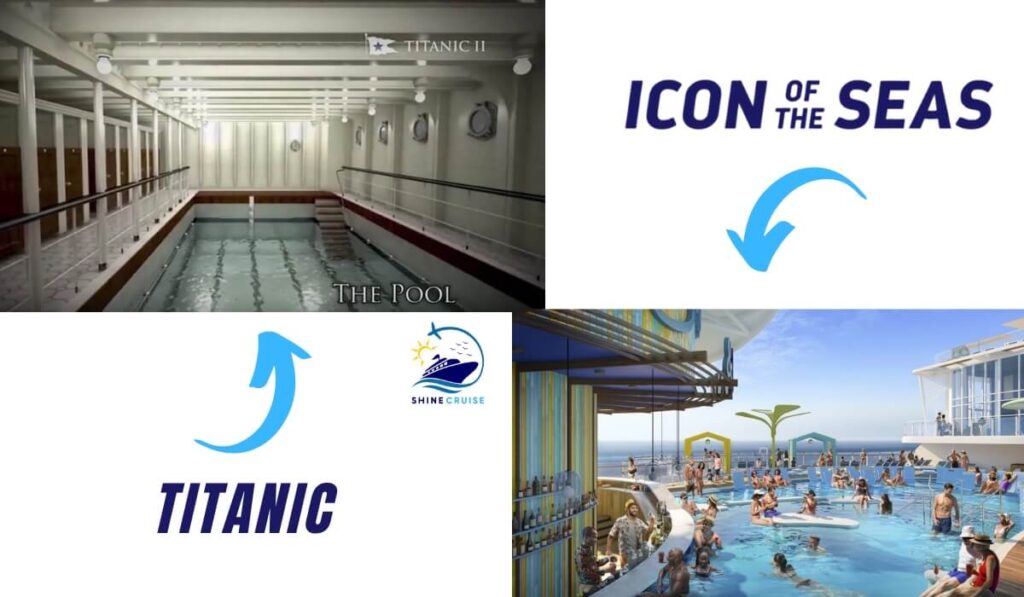 titanic compared to cruise ship 
titanic compared to modern cruise ships 
titanic compared to a cruise ship 
titanic compared to icon of the seas 
Icon of the Seas vs Titanic 
Titanic vs Cruise ship Icon of the Seas 