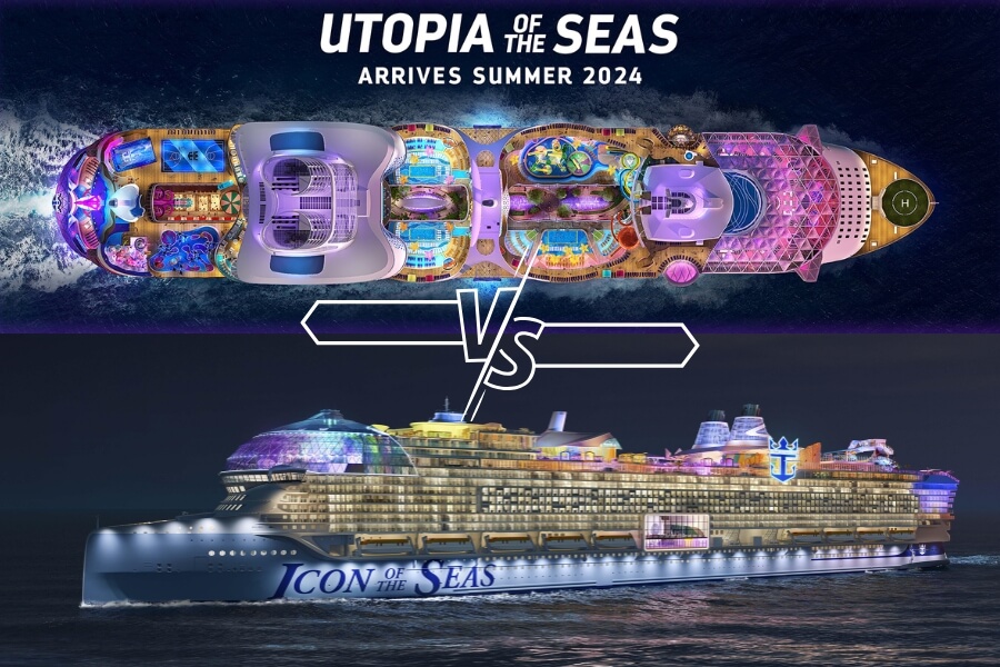 Royal Caribbean Utopia of the Seas vs Icon of the Seas class