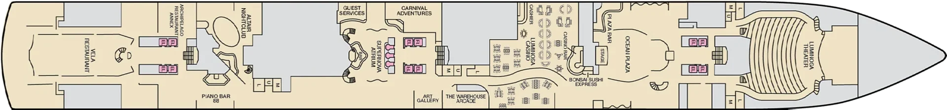 Carnival Luminosa Deck Plans 2