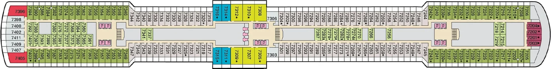 Carnival Luminosa Deck Plans 7