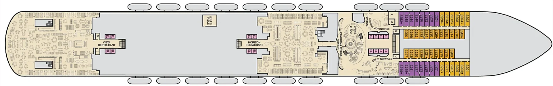 Carnival Panorama Deck Plan 3