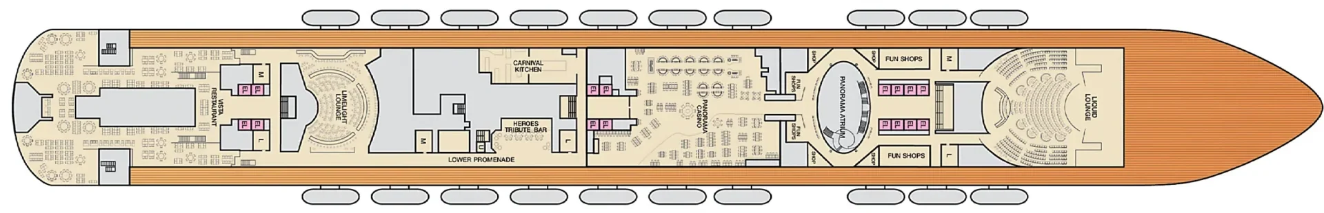 Carnival Panorama Deck Plan 4