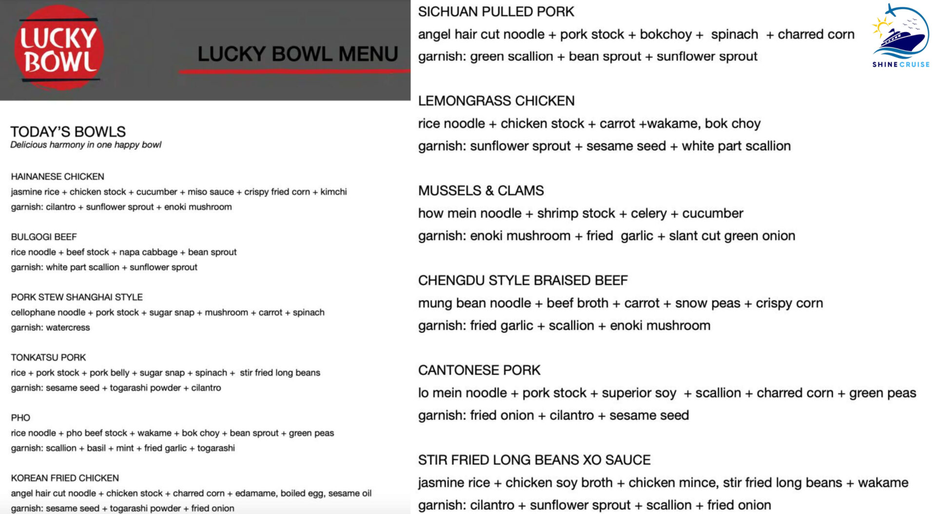 Carnival Cruise Menus 2025 Specialty, & MDR)
