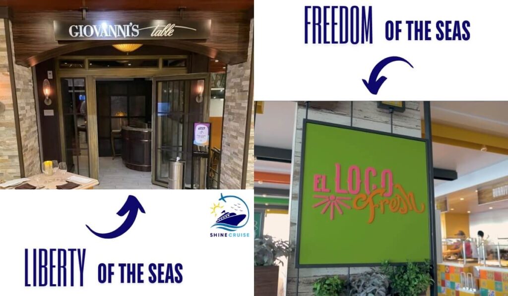 Freedom of the Seas Vs Liberty of the Seas 
Liberty of the Seas vs Freedom of the Seas