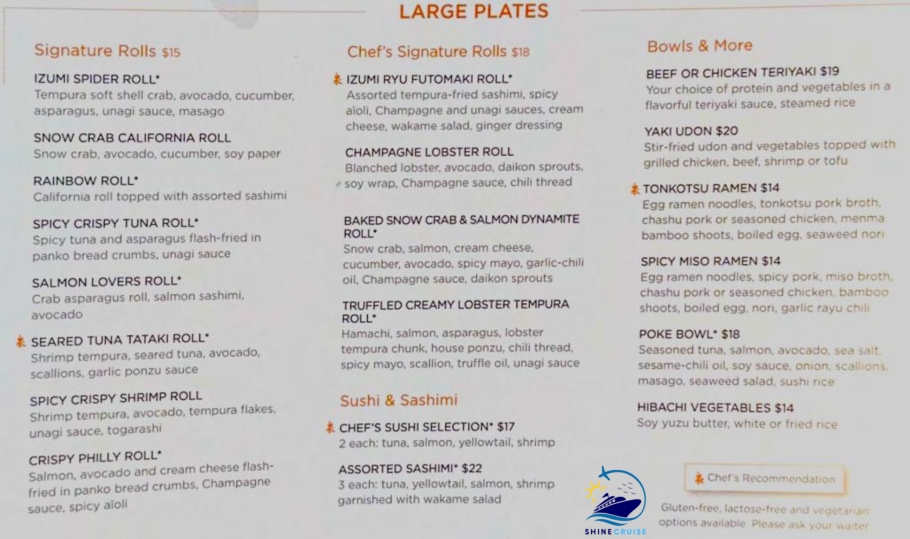 Icon of the Seas dining menus 2024
Icon of the Seas Restaurants menus 2024
Icon of the Seas Menus 2024
Icon of the Seas Restaurant Menu