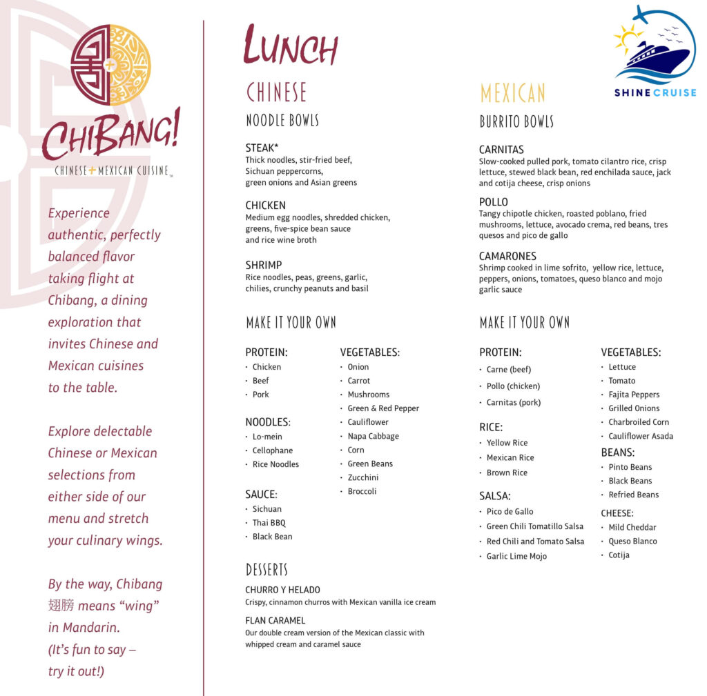 Carnival chibang menu 2024
chibang carnival menu 2024
chibang menu carnival 2024
Carnival Chibang Lunch Menu
Carnival Cruise chibang menu 2024