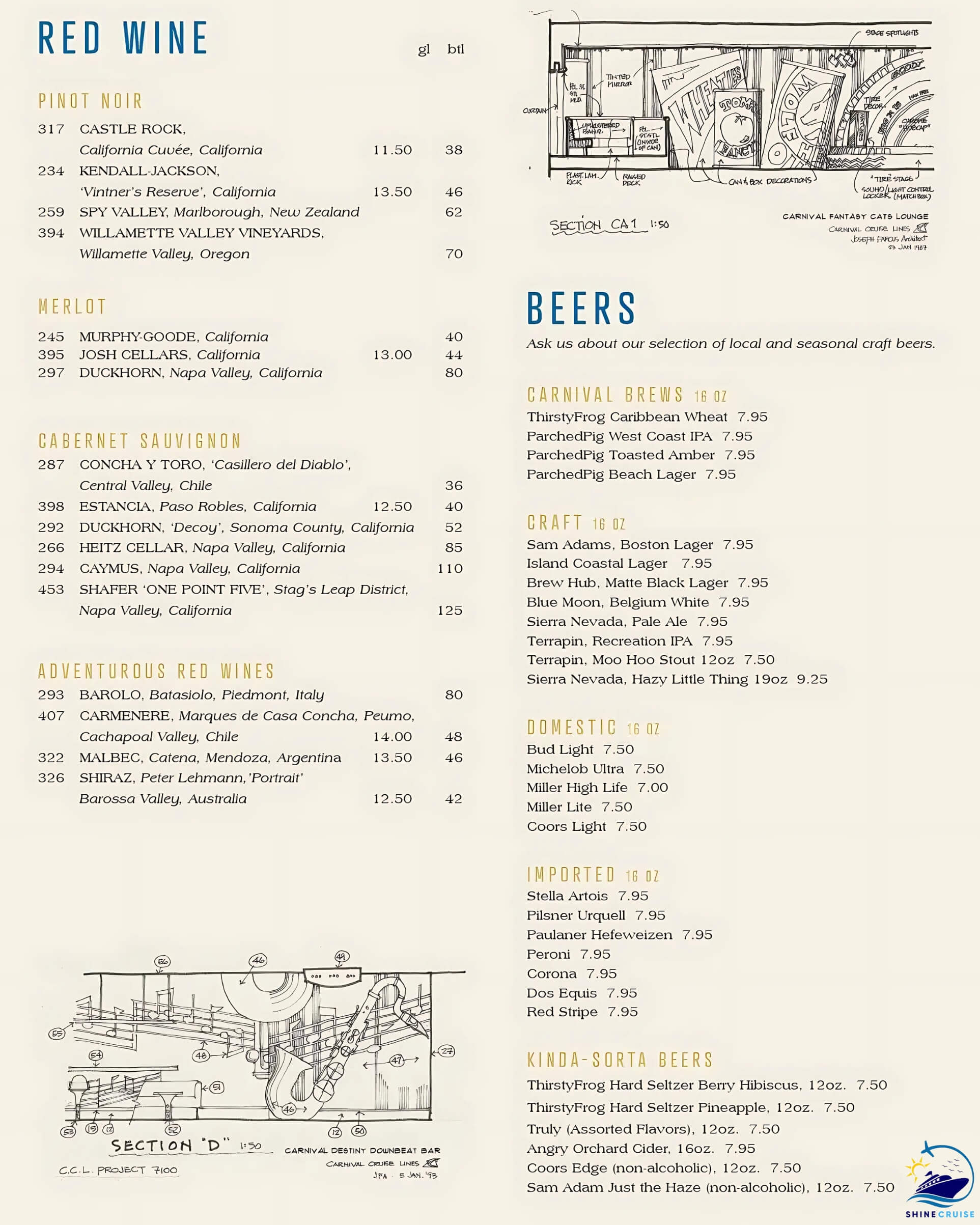 carnival Goldern Jubilee Bar
carnival cruise drink menu 2025
carnival cruise drink prices 2025
carnival drink menu 2025
carnival drink prices 2025