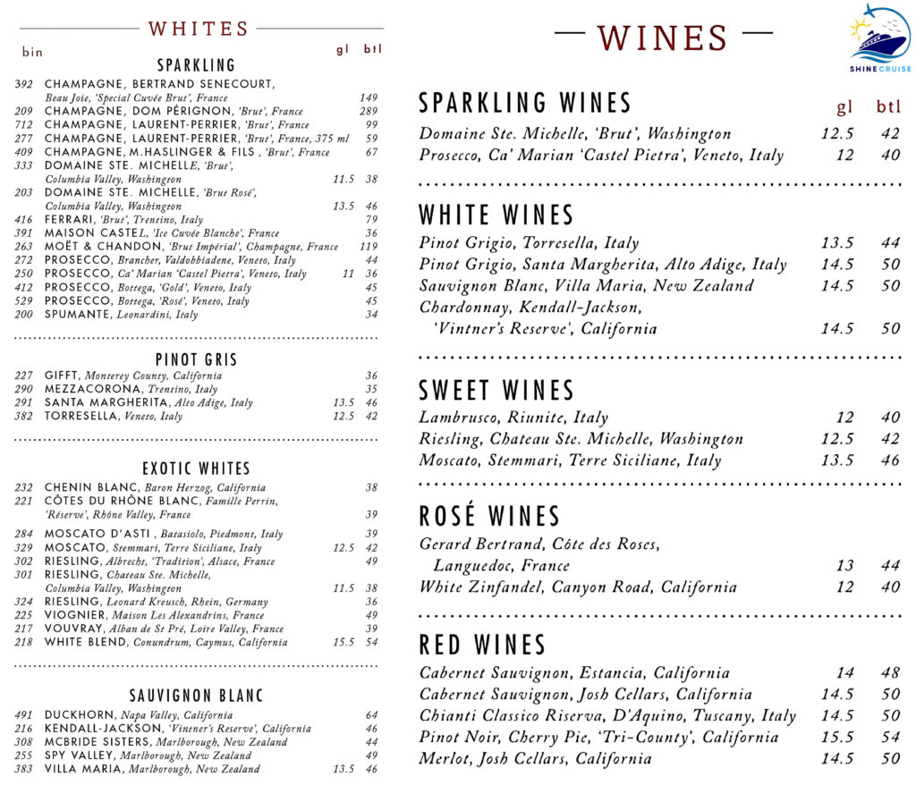 main dining room wine menu
carnival cruise drink menu 2025
carnival cruise drink prices 2025
carnival drink menu 2025
carnival drink prices 2025