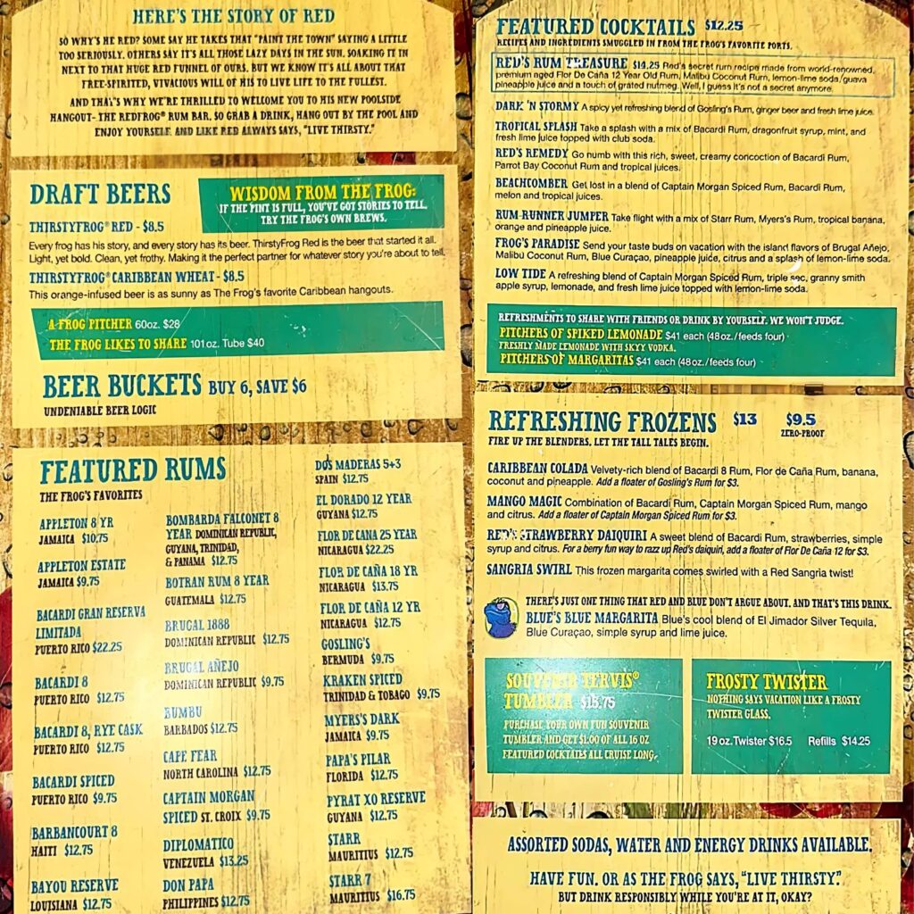 carnival red frog rum bar menu 2025
carnival cruise red frog rum bar menu 2025
the red frog rum bar carnival menu prices 2025
red frog rum bar menu prices 2025
red frog rum bar prices 2025
red frog bar carnival menu 2025
the red frog bar Menu