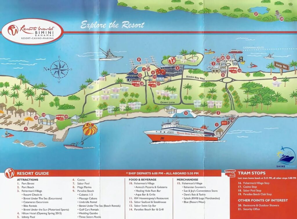 Bimini Cruise Port Map
Map of Bimini Cruise Port