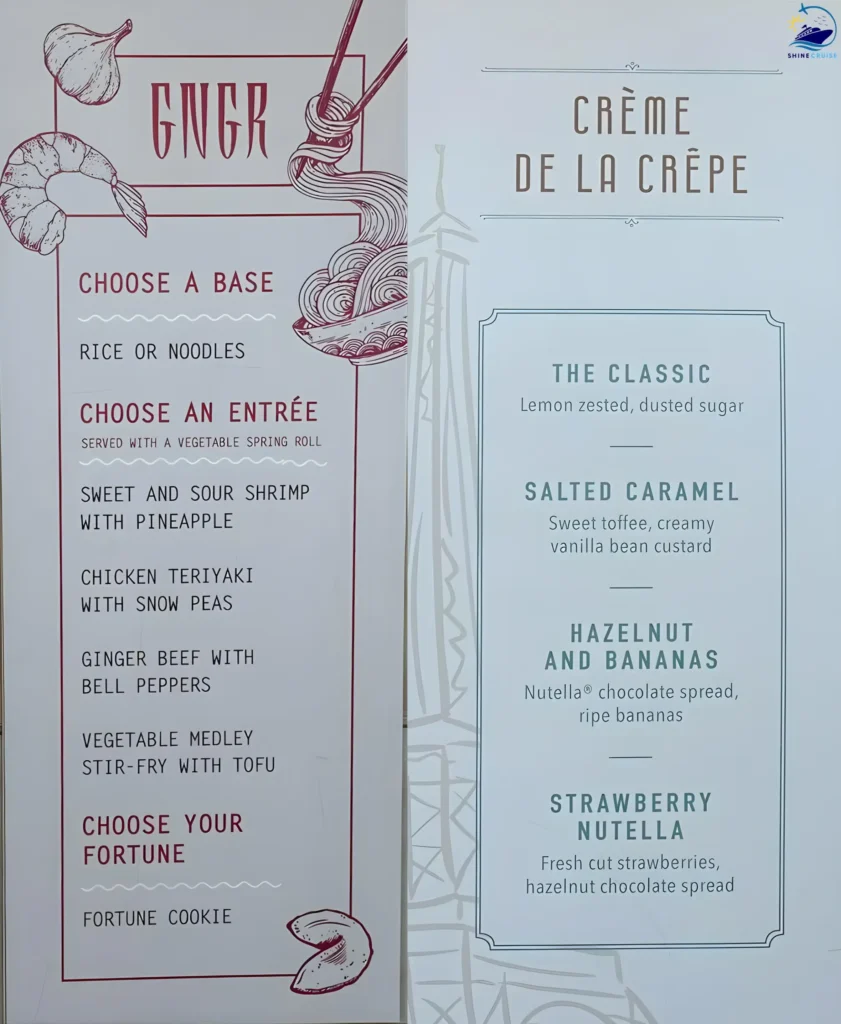 Icon of the Seas Menus 2025
Icon of the Seas AquaDome Market menu 2