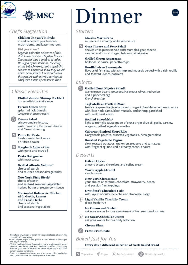 msc main dining room menu 2024
msc main dining room dress code
msc cruises main dining room menu
msc breakfast menu
msc lunch menu
msc dinner menu 2024
msc dinner seating times