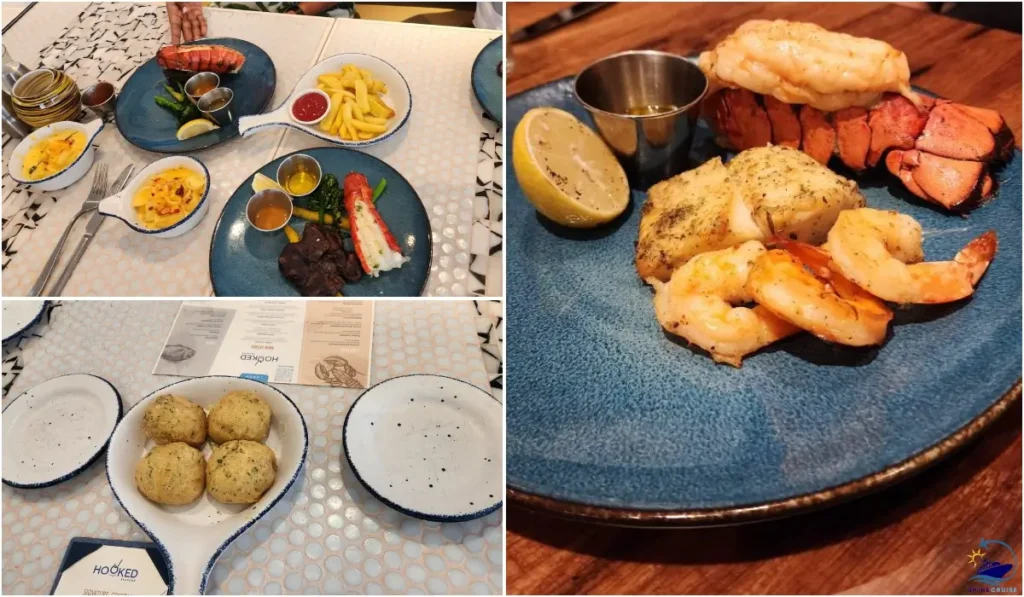 hooked seafood royal caribbean reviews