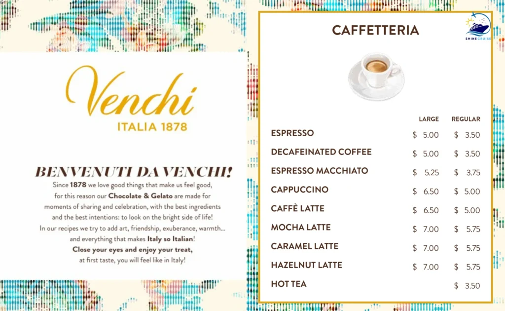 MSC Venchi 1878 Bar Menu 
msc coffee menu 