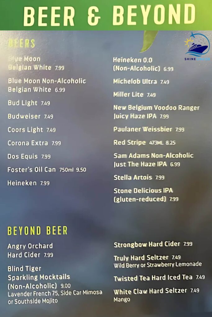 Royal caribbean Drink Prices 2025
Royal Caribbean bar prices
Royal Caribbean drink menu 2025
Royal Caribbean bar menus