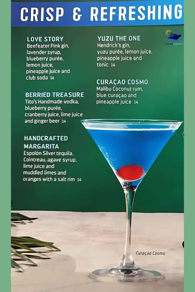 Royal caribbean Drink Prices 2025
Royal Caribbean bar prices
Royal Caribbean drink menu 2025
Royal Caribbean bar menus