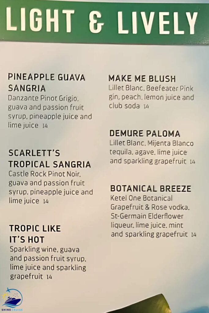 Royal caribbean Drink Prices 2025
Royal Caribbean bar prices
Royal Caribbean drink menu 2025
Royal Caribbean bar menus