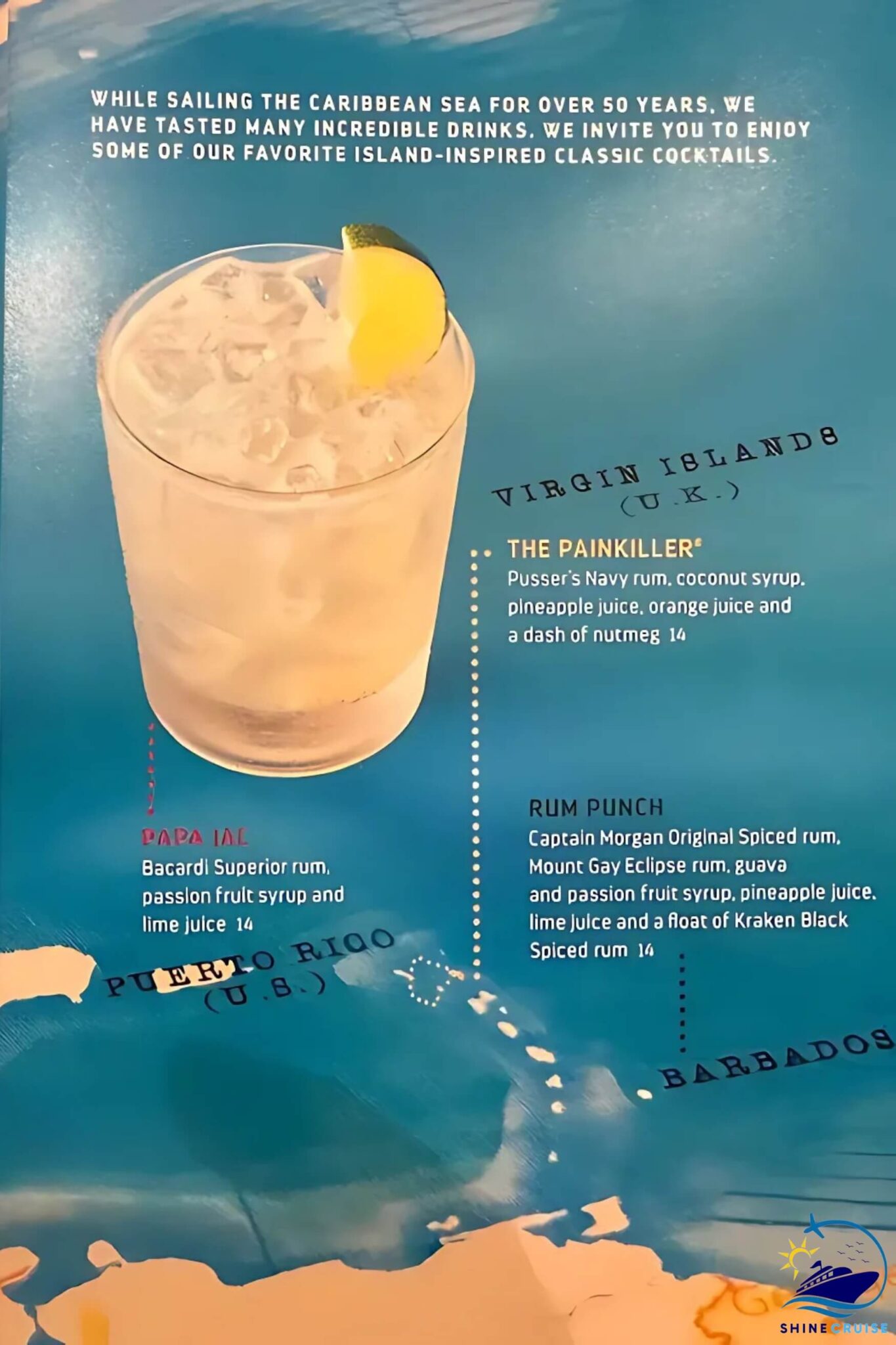 Royal Caribbean Star of the Seas Bar Menus & Drink Prices