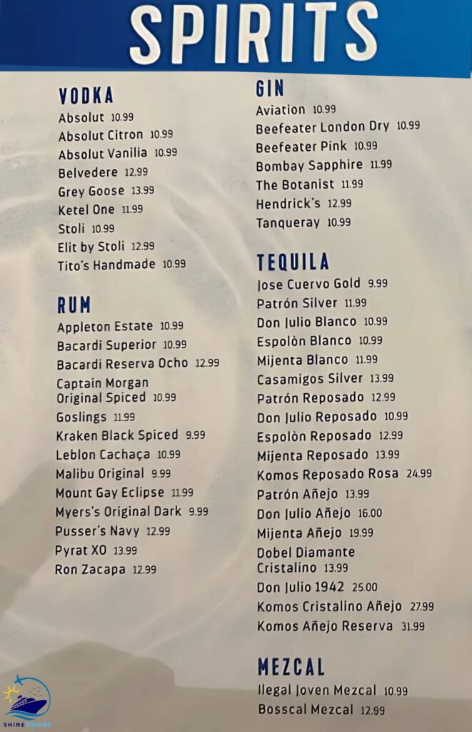Royal caribbean Drink Prices 2025
Royal Caribbean bar prices
Royal Caribbean drink menu 2025
Royal Caribbean bar menus