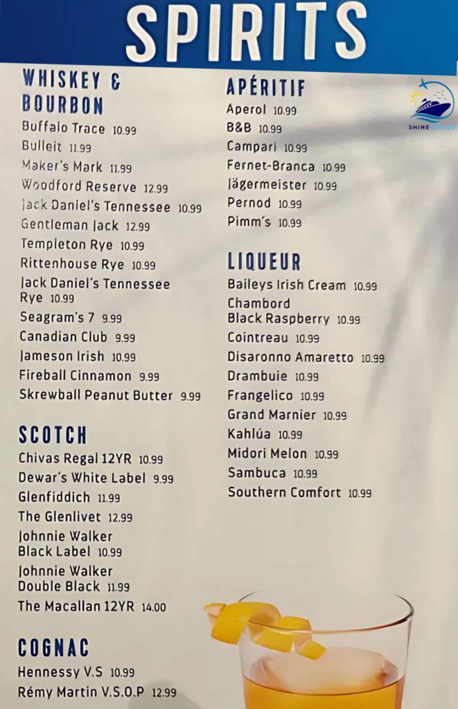 Royal caribbean Drink Prices 2025
Royal Caribbean bar prices
Royal Caribbean drink menu 2025
Royal Caribbean bar menus