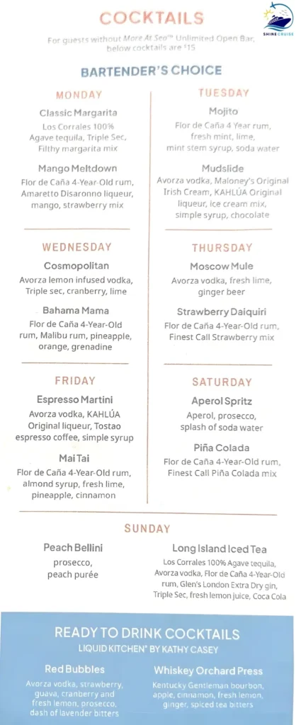 NCL More at Sea Beverage Package