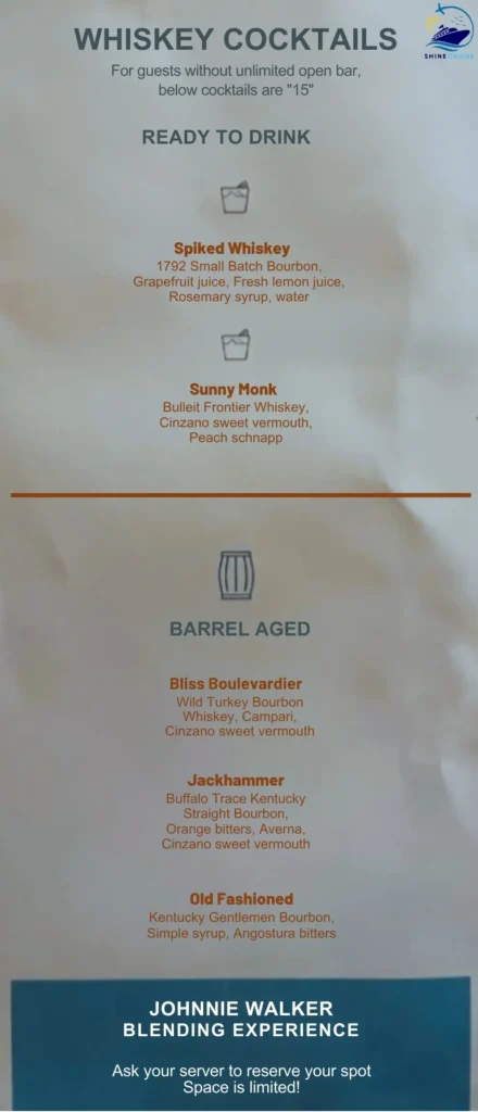 NCL Maltings Whiskey Bar Menuย 1