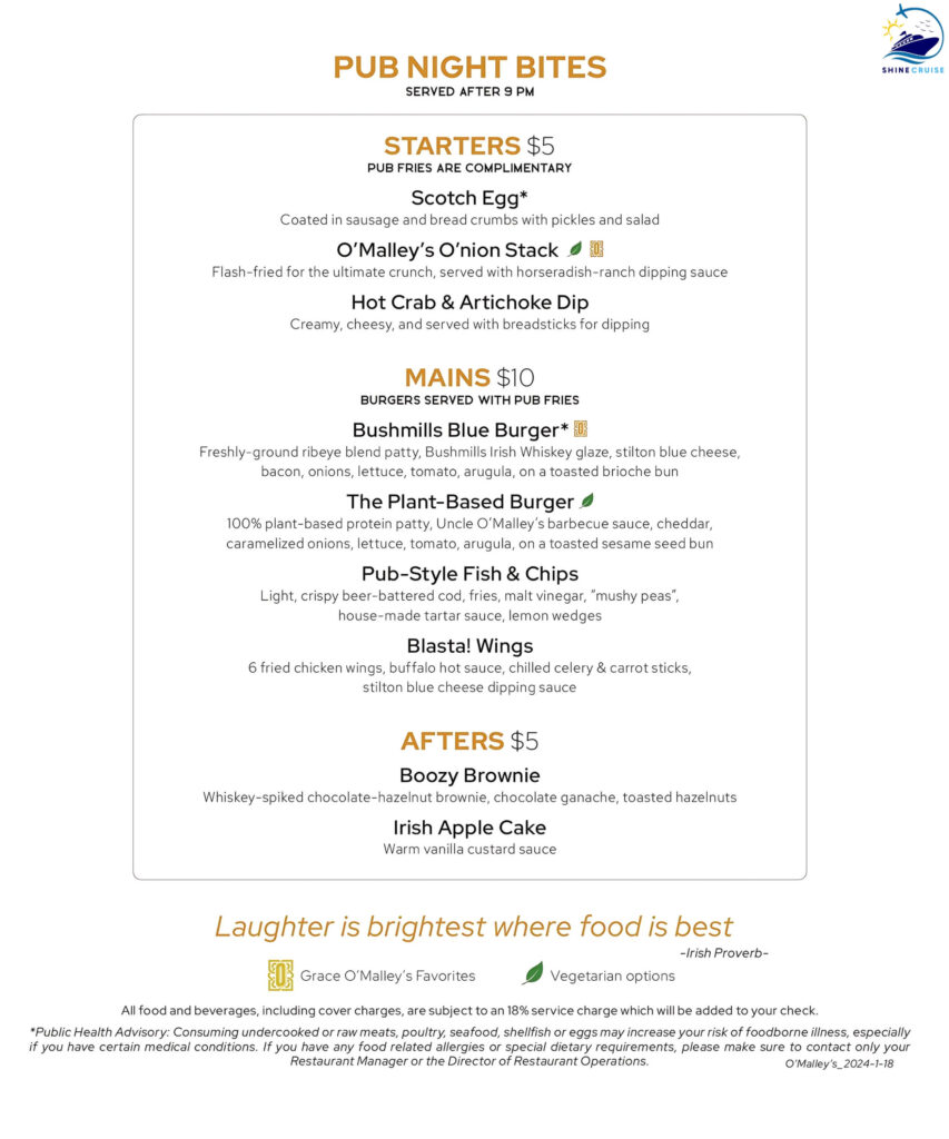 Princess o'malley's irish pub menu
princess cruise o'malley's menu
o'malley's irish pub princess cruises menu
Princess cruises irish pub menu price
princess cruises o'malley's menu
o malley's irish pub princess cruises menu