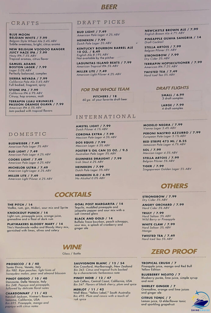 royal caribbean playmakers menu
playmakers royal caribbean menu
playmakers menu royal caribbean
playmakers bar and arcade menu
Playmakers Royal Caribbean cost