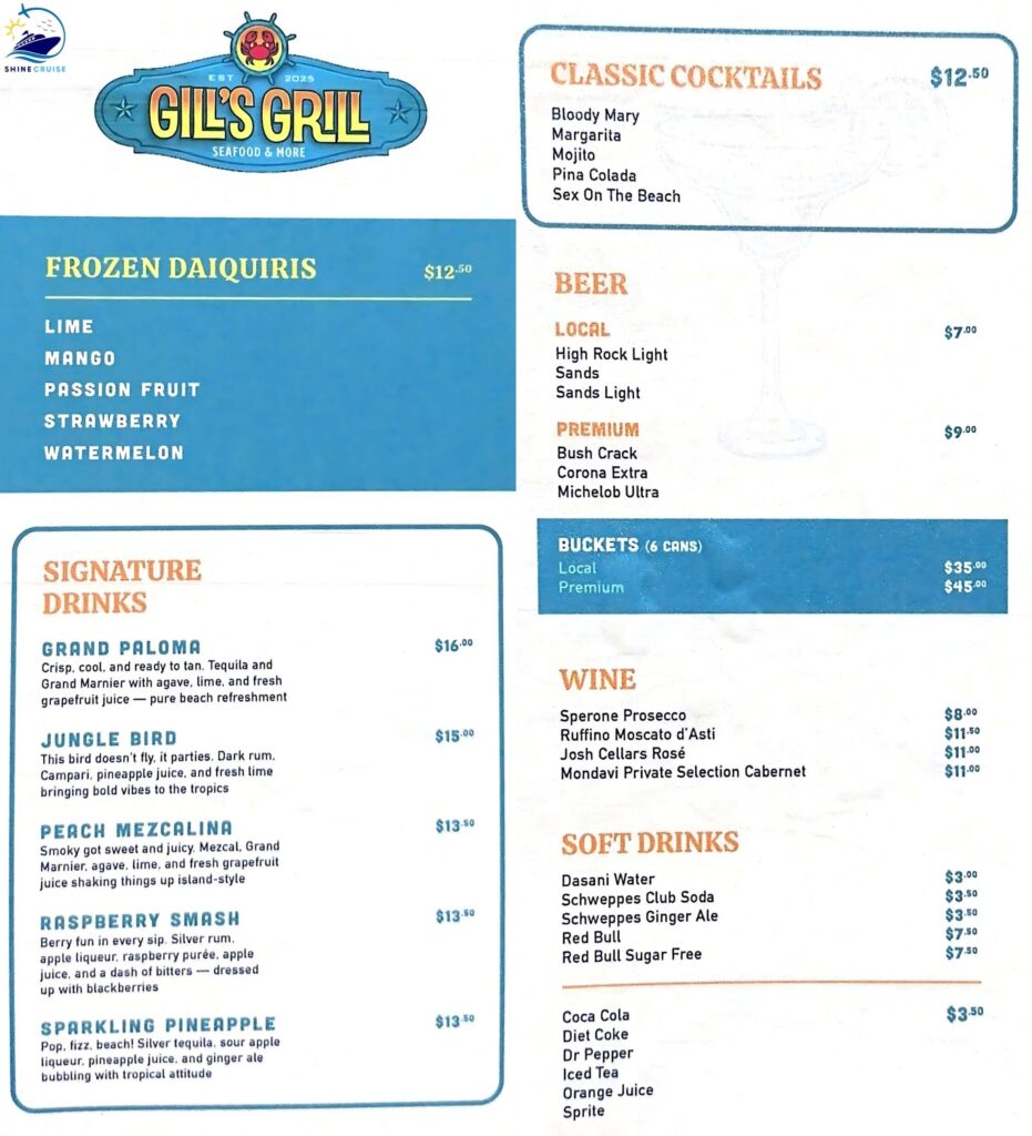 carnival's celebration key reviews
celebration key food menu
carnival celebration key food
celebration key food options
celebration key drink prices
celebration key menus