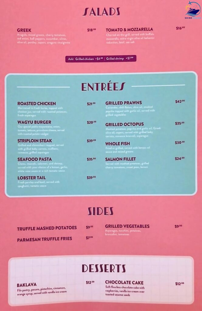 carnival's celebration key reviews
celebration key food menu
carnival celebration key food
celebration key food options
celebration key drink prices
celebration key menus