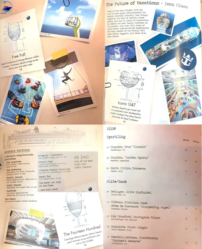 Royal Caribbean drinks menu 2025