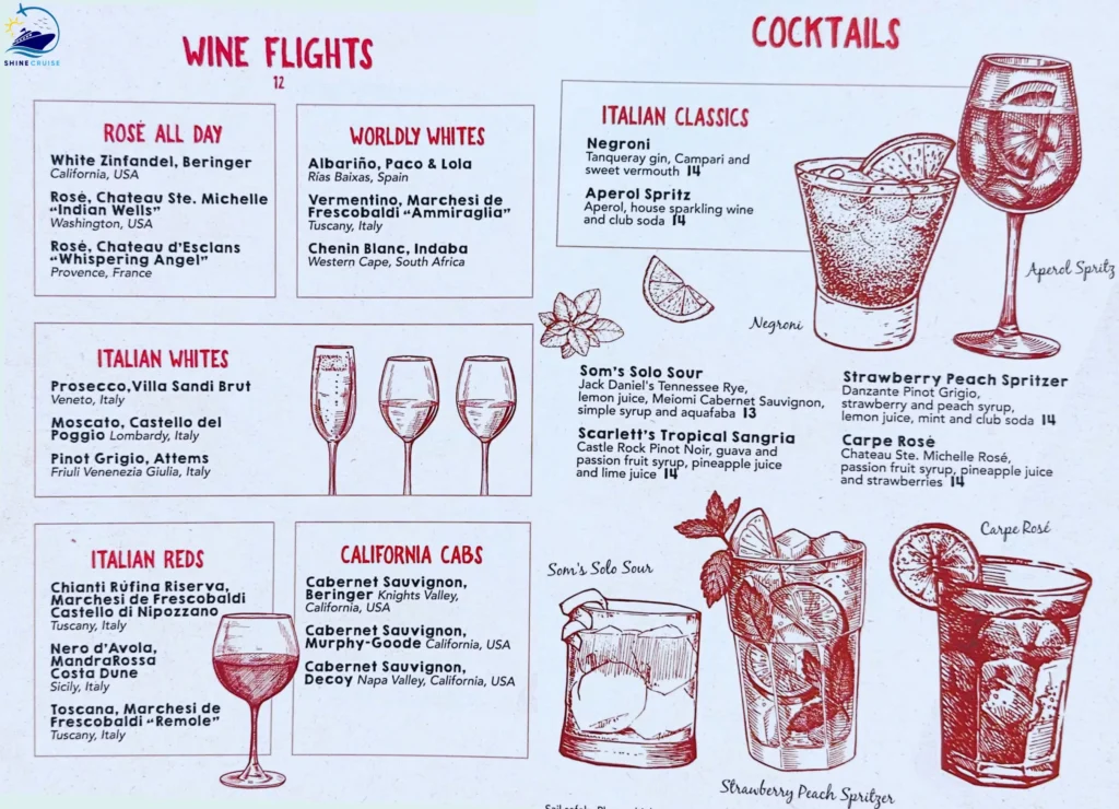 Royal Caribbean bar prices 2025