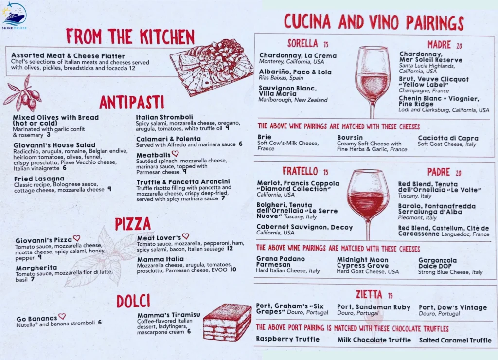 Royal Caribbean drinks prices 2025
