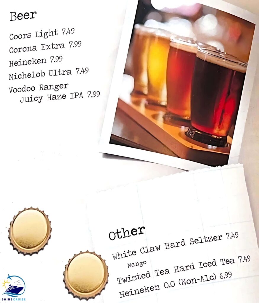 star of the seas bars menu
star of the seas bar menus
Star of the seas drinks menu 
Star of the seas drinks price 
Star of the seas drinks menu prices 
Best bars on star of the seas 