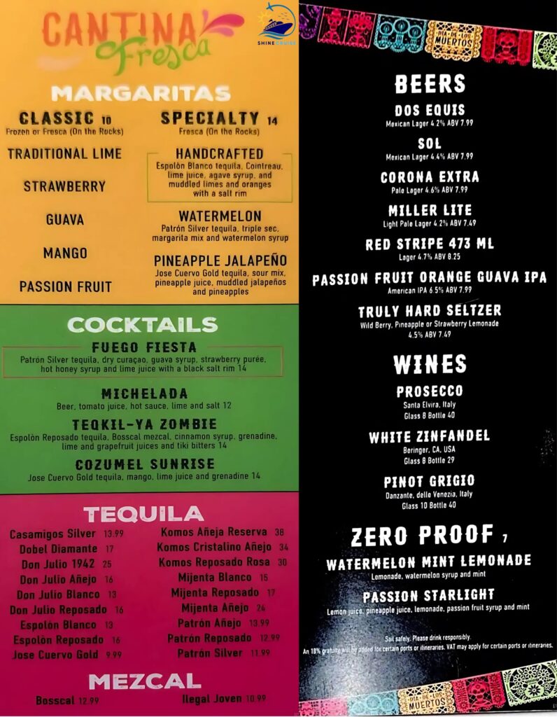 star of the seas bars menu
star of the seas bar menus
Star of the seas drinks menu 
Star of the seas drinks price 
Star of the seas drinks menu prices 
Best bars on star of the seas 