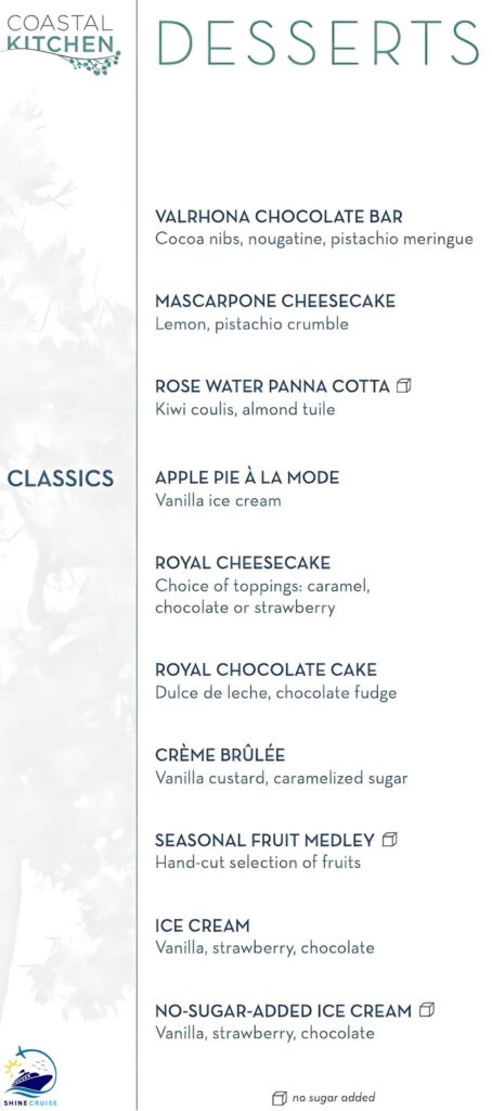 star of the seas dining options
star of the seas dining venues
Star of the seas dining menu
restaurants on star of the seas
Royal Caribbean Star of the Seas Restaurants Menu
star of the seas complimentary dining
