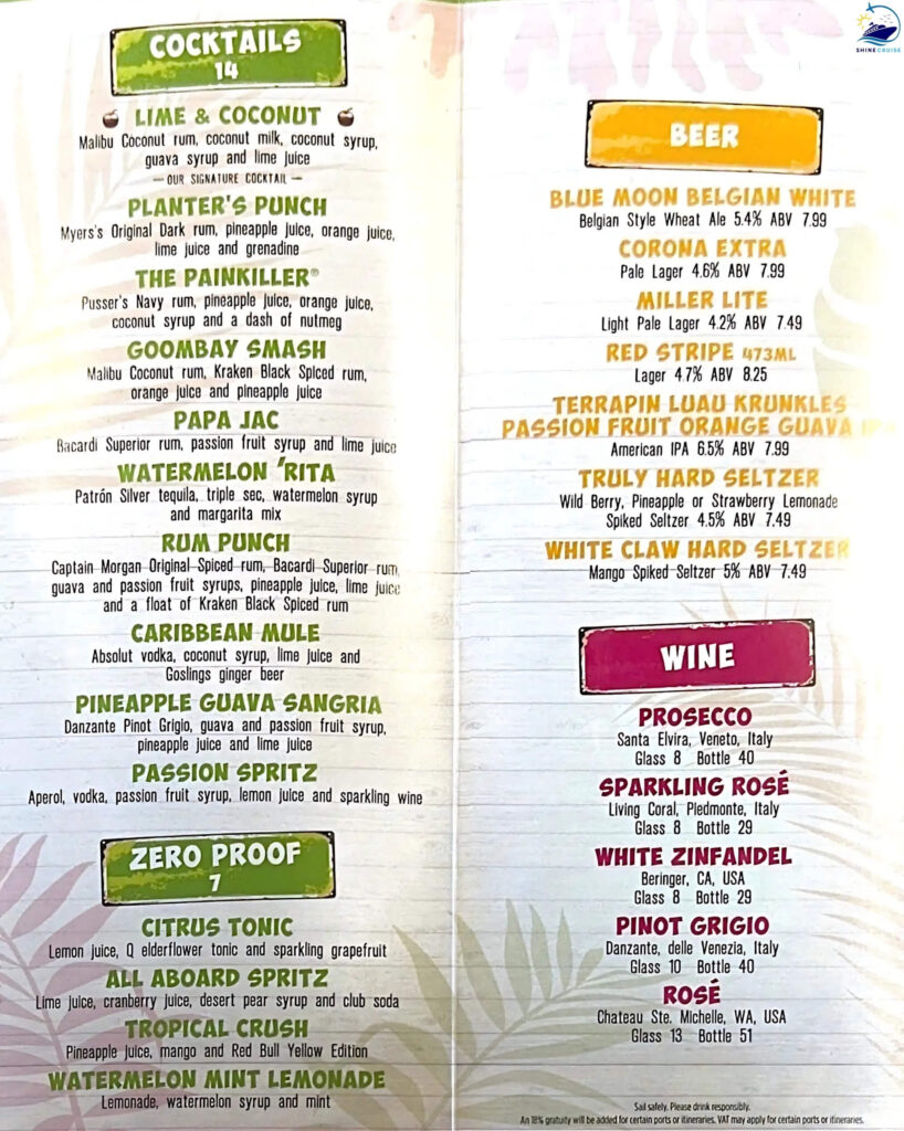 star of the seas bars menu
star of the seas bar menus
Star of the seas drinks menu 
Star of the seas drinks price 
Star of the seas drinks menu prices 
Best bars on star of the seas 