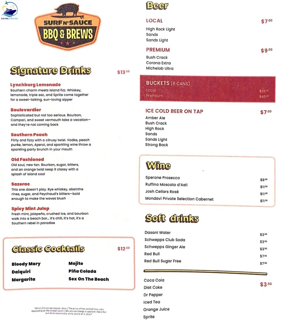 carnival's celebration key reviews
celebration key food menu
carnival celebration key food
celebration key food options
celebration key drink prices
celebration key menus