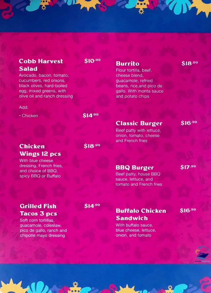 carnival's celebration key reviews
celebration key food menu
carnival celebration key food
celebration key food options
celebration key drink prices
celebration key menus