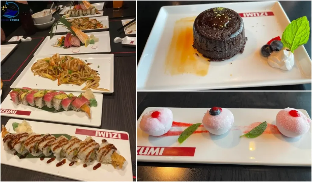izumi sushi royal caribbean menu with prices