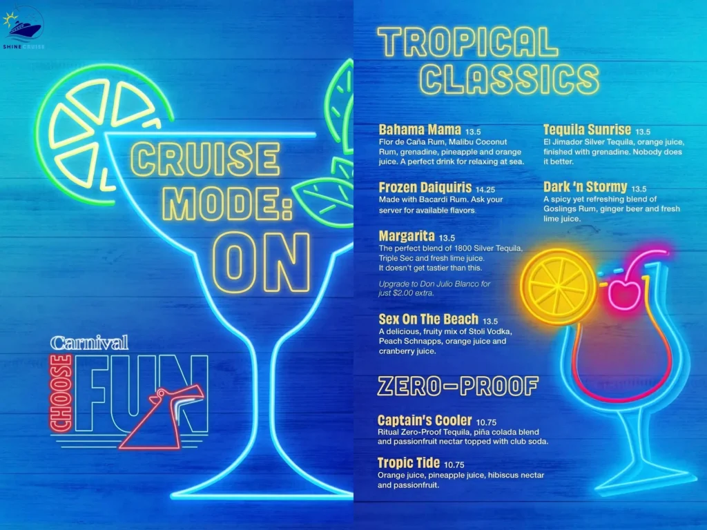 Carnival Atrium Barย Menu 1
carnival drink menu