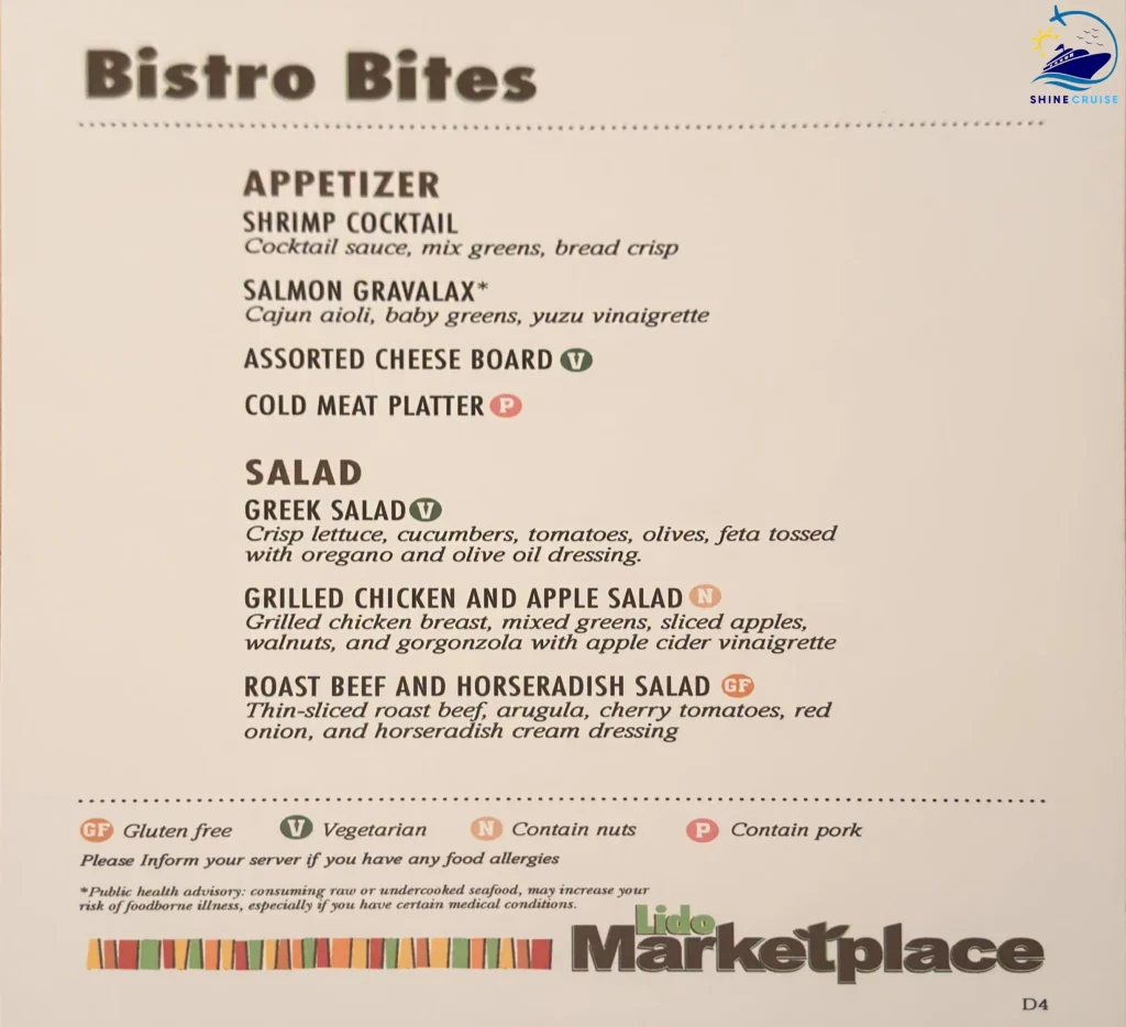 Carnival Cruise Dinner Buffet Menu 28