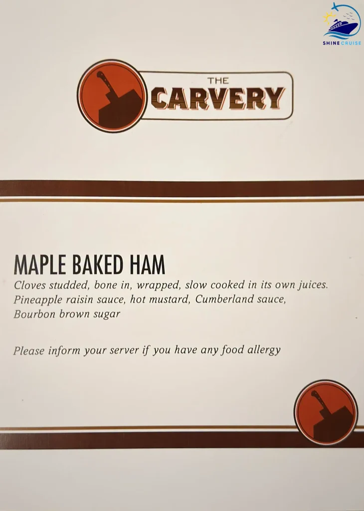 Carnival Cruise Lunch Buffet Menu 10