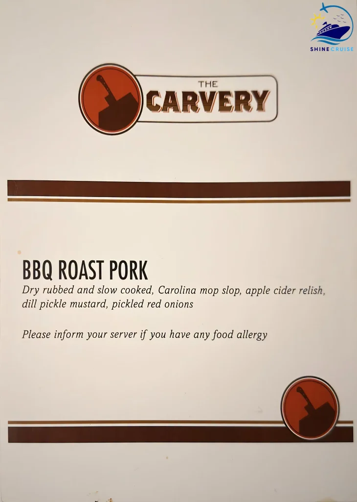Carnival Cruise Lunch Buffet Menu 12