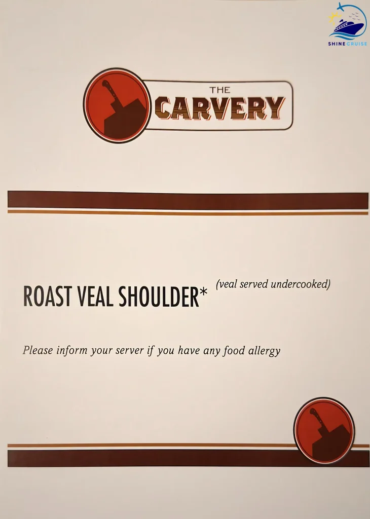 Carnival Cruise Lunch Buffet Menu 13