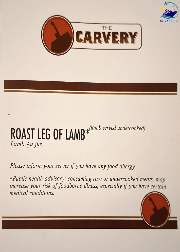 Carnival Cruise Lunch Buffet Menu 14